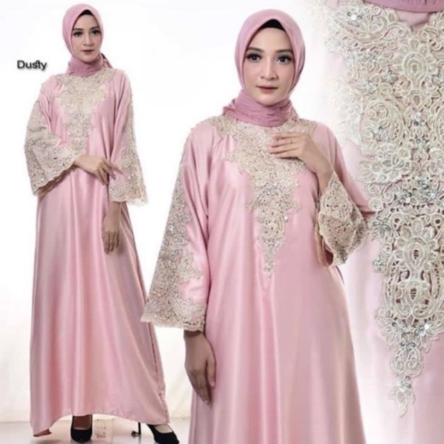 ORIGINAL REAL PICT KAFTAN LEBARAN PREMIUM MEWAH