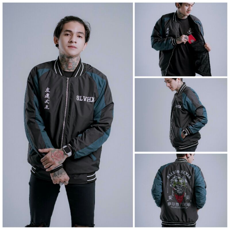 jaket bomber sukajan original salvio hexia