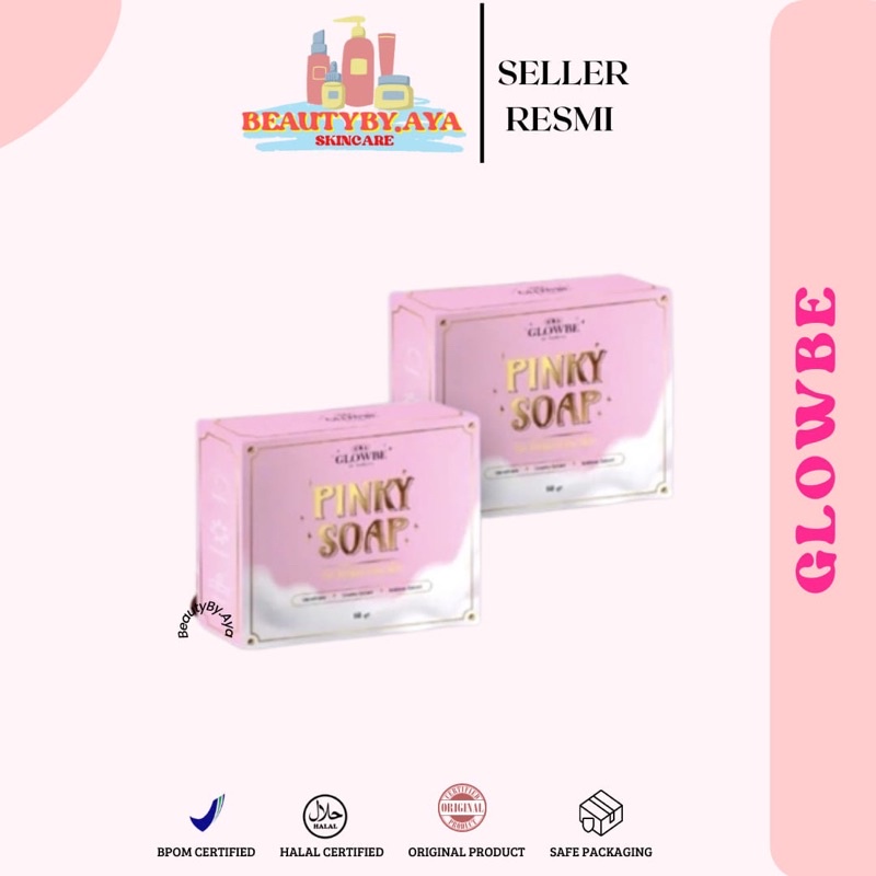 [READY] PINKY SOAP FOR BRIGHTENING SKIN GLOWBE BEAUTY