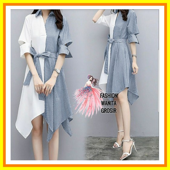 Mandarin Dress/Dress Batik Bigsize/Dress Cheongsam Bigsize/Dress Cheongsam Jumbo Fwg - X Lula / Tuni