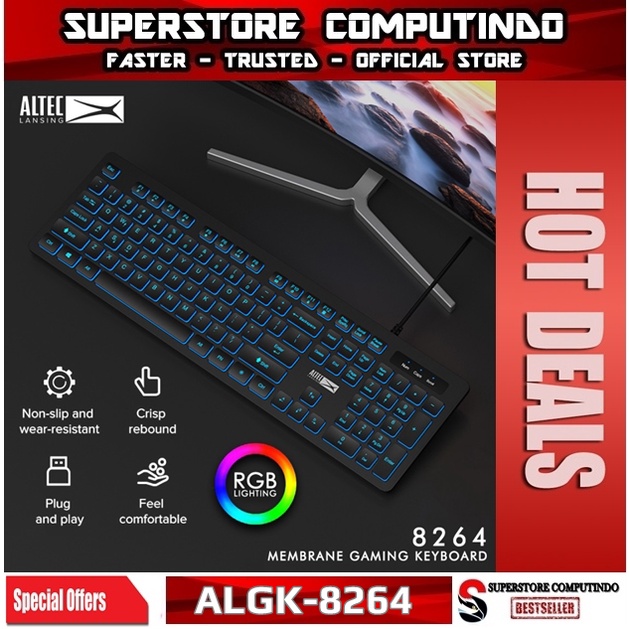 Keyboard Gaming Altec Lansing ALGK-8264 RGB Keyboard - ALTEC ALGK8264