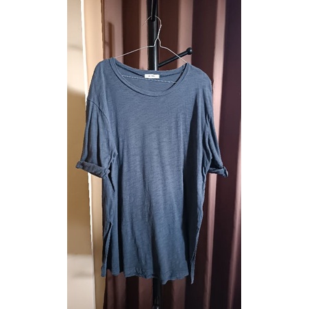 Kaos oversize warna Abu tua import premium