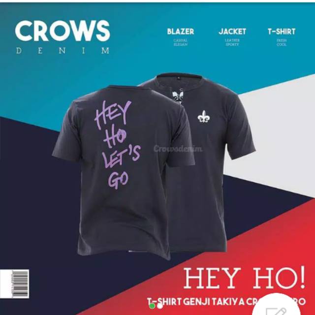 TSHIRT KAOS HEYHO CROWS ZERO S-XXXL