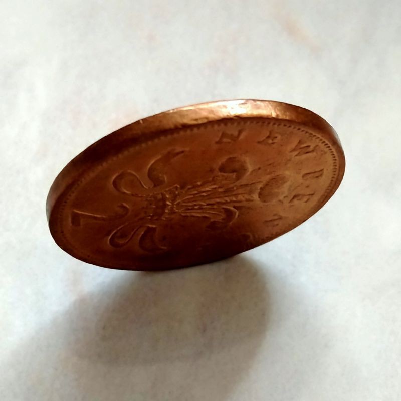 Koin asing Inggris 2 New Pence 1971