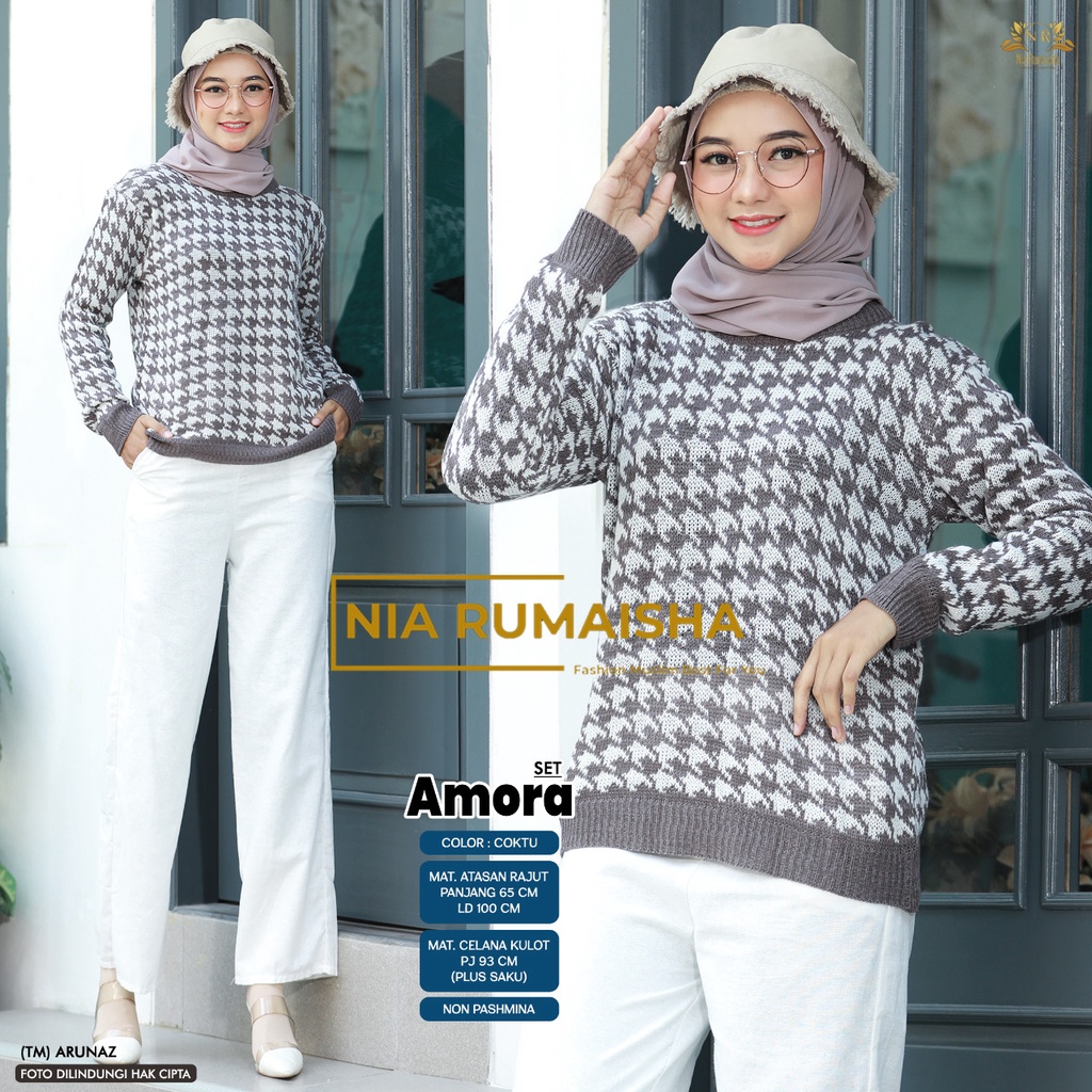 AMORA DAILY SET SETELAN CASUAL WANITA MUSLIM BY ORINAURA