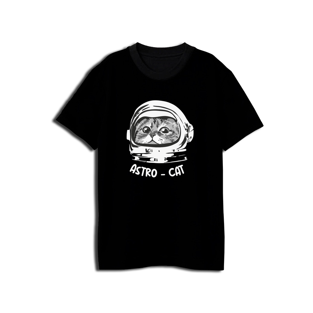 YOUNIQ BLACK T-SHIRT | ASTRO CAT