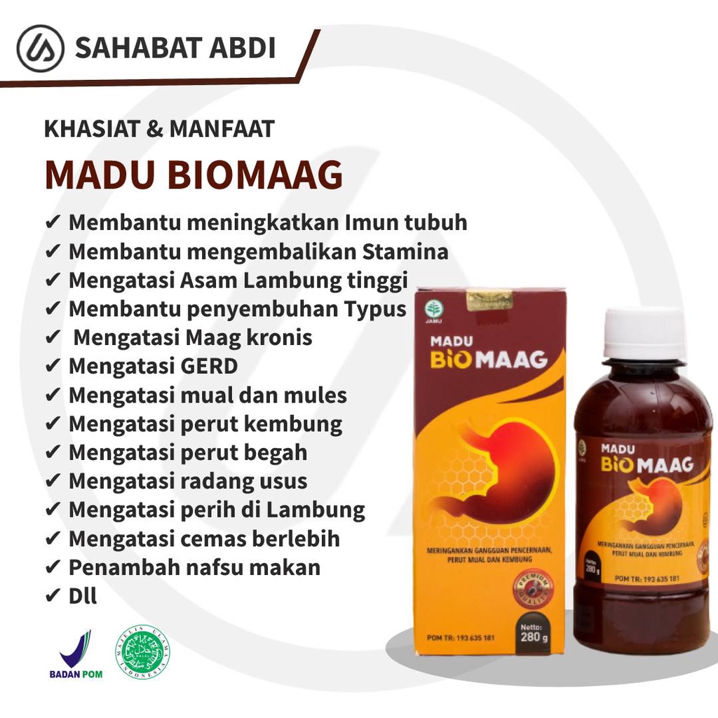 Bio Maag Madu Mengatasi Asam Lambung Gerd| Madu Biomaag|Biomag