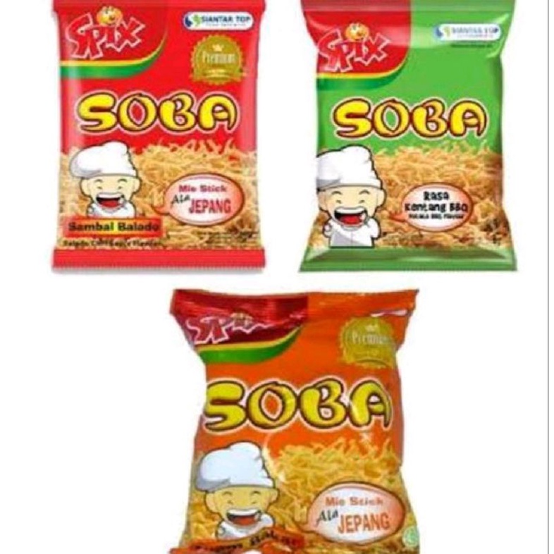 PROMO!!  SOBA  SNACK MIE RENCENG 9GR X10 @ 1000
