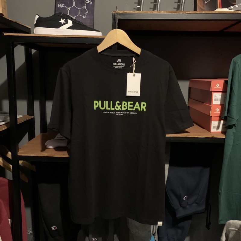 [ RESMI STORE ] PULL&amp;BEAR BASIC LOGO TEE ORIGINAL