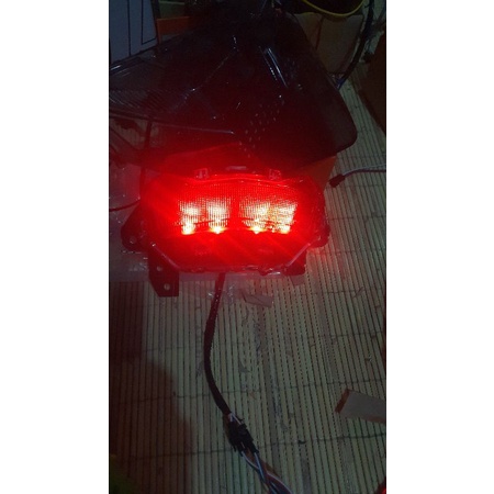 stoplamp AEROX NEW &amp; OLD.13 MODE(led +modul) bisa otomatis &amp; manual