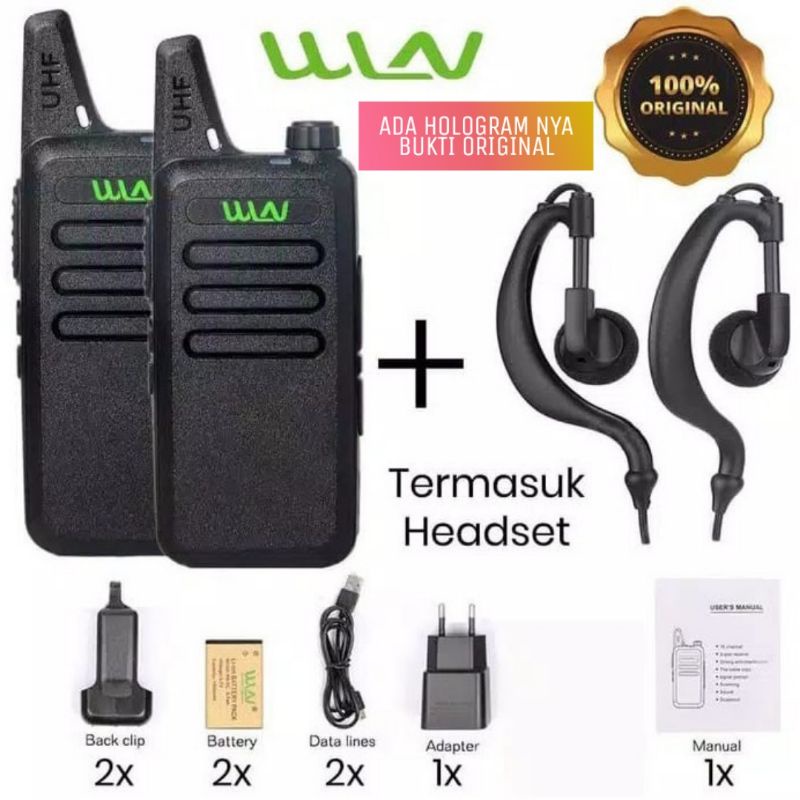 HT wlan HT Walkie Talkie handy Talky RADIO WLN KD-C1 isi 2 Unit  TERMURAH