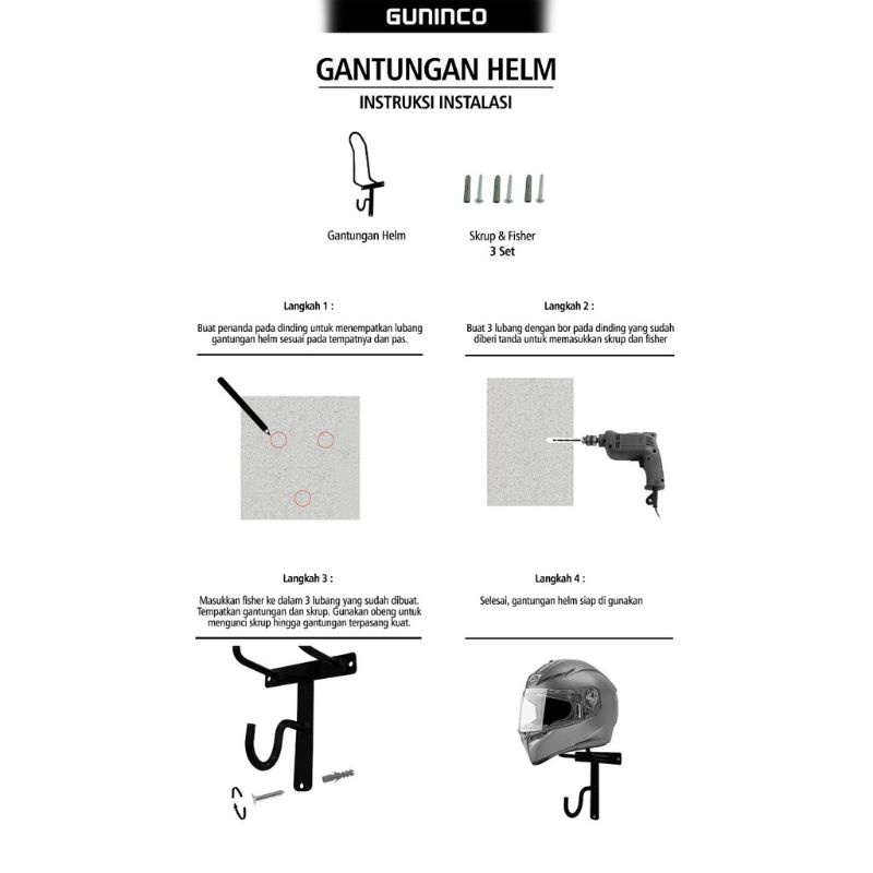 Gantungan Helm/Kunci/jaket dan Gantungan multi fungsi