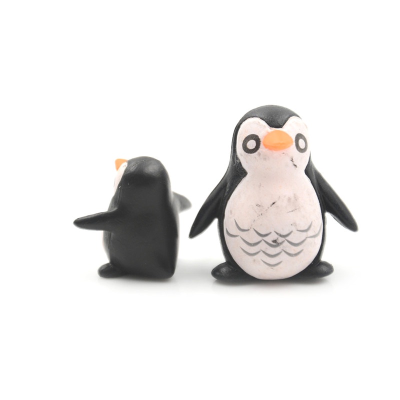&lt; E2id &amp; &gt; 5Pcs / Set Miniatur Penguin Untuk Dekorasi Taman Mini / Rumah Boneka