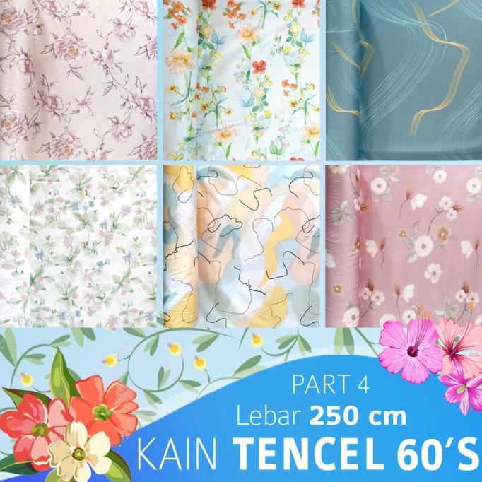 KAIN METERAN TENCEL SUTRA ORGANIK 60S MOTIF HIGH QUALITY L250CM PART 4