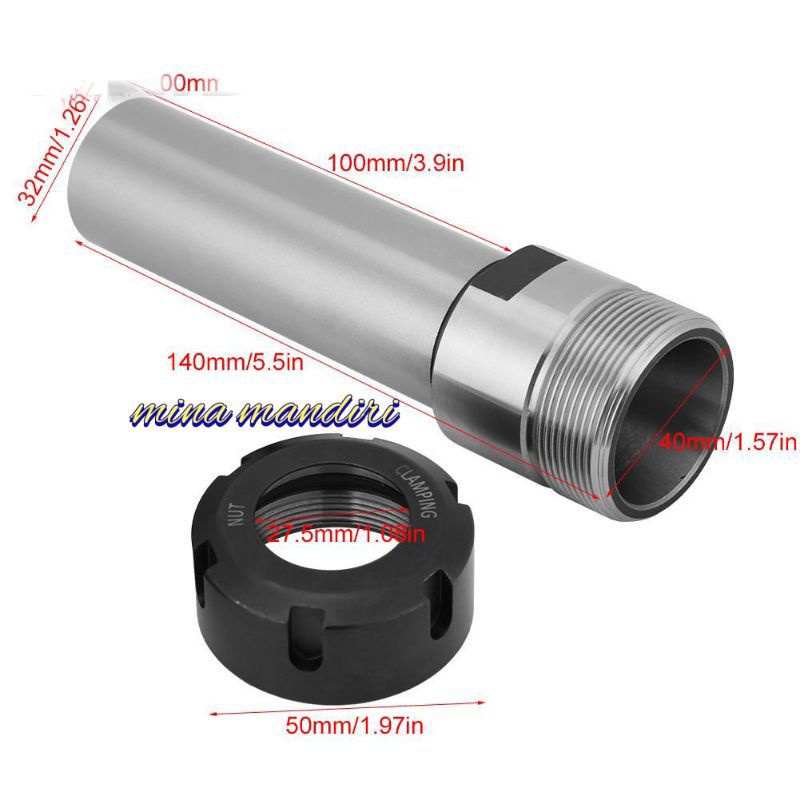 Arbor collet.arbor lurus.arbor C32 ER32 100L.baru