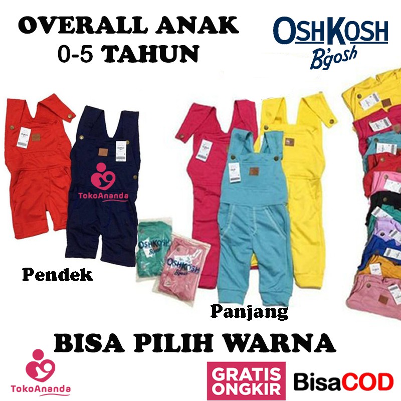 OVERALL OSKOSH ecer &amp; grosir PREMIUM/OVERALL PANJANG ANAK