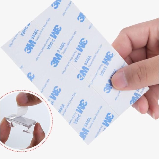 

☇ 20 Pcs Penjepit / Klip / Klem Kabel Organizer Tempel - Transparan ✺