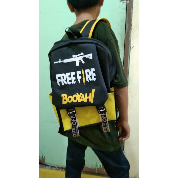New Backpack FF FREE FIRE BOOYAH! Terbaru 2021 Kekinian Viral!!