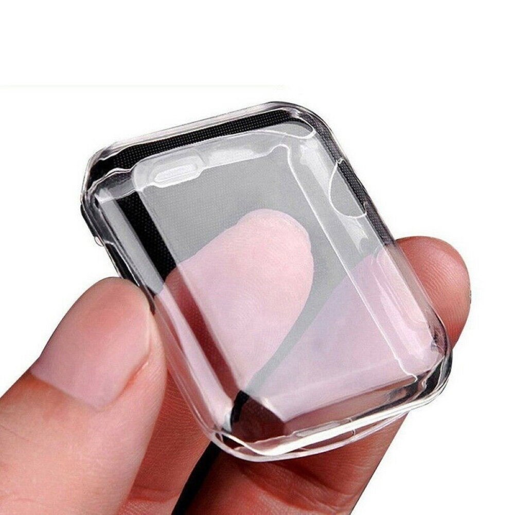 Case Pelindung Layar Bahan TPU Ukuran 40mm / 44mm Untuk Apple Watch Seri 1 / 2 / 3 / 4 / 5 / 6 / SE