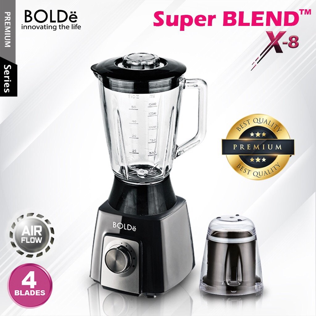 Blender and Chopper 2 in 1- Super Blend X8 BOLDe - 1. 5 L