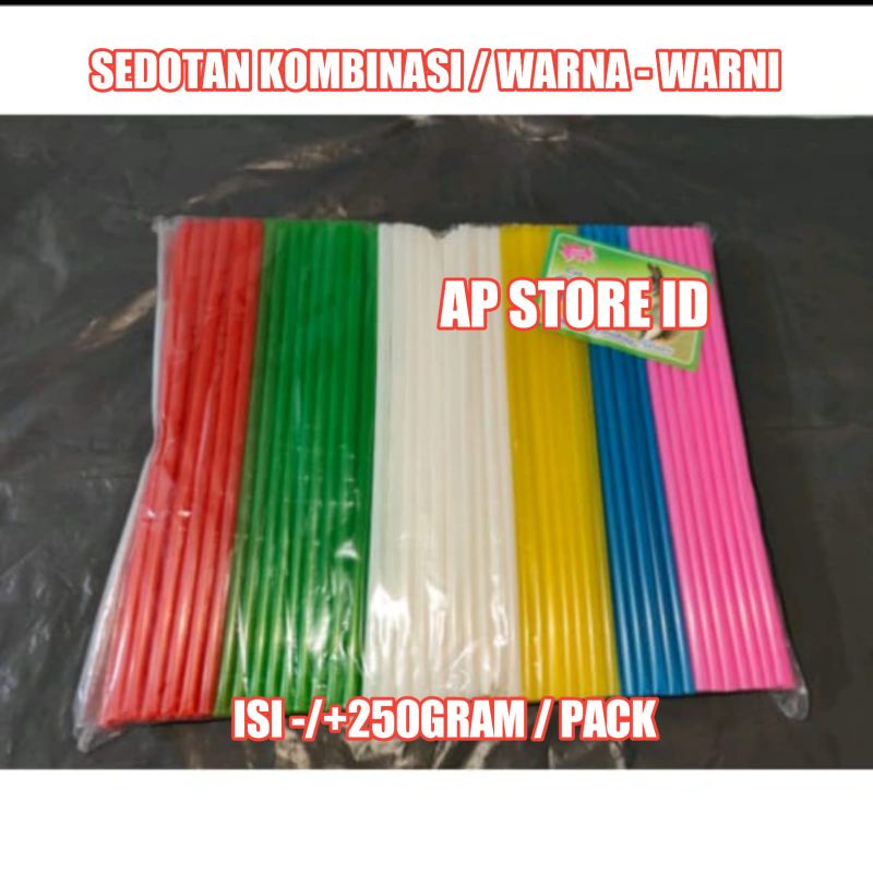 isi -/+250gram Sedotan Kombinasi /Warna - Warni