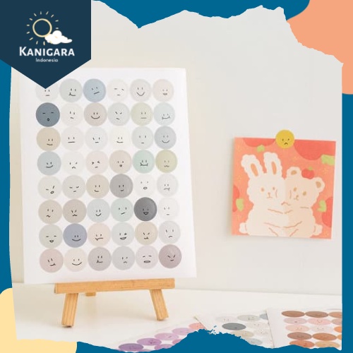 

Sticker SMILEY Face Emoji Jurnal Diary Scrapbook Stiker Emoji - KGS02