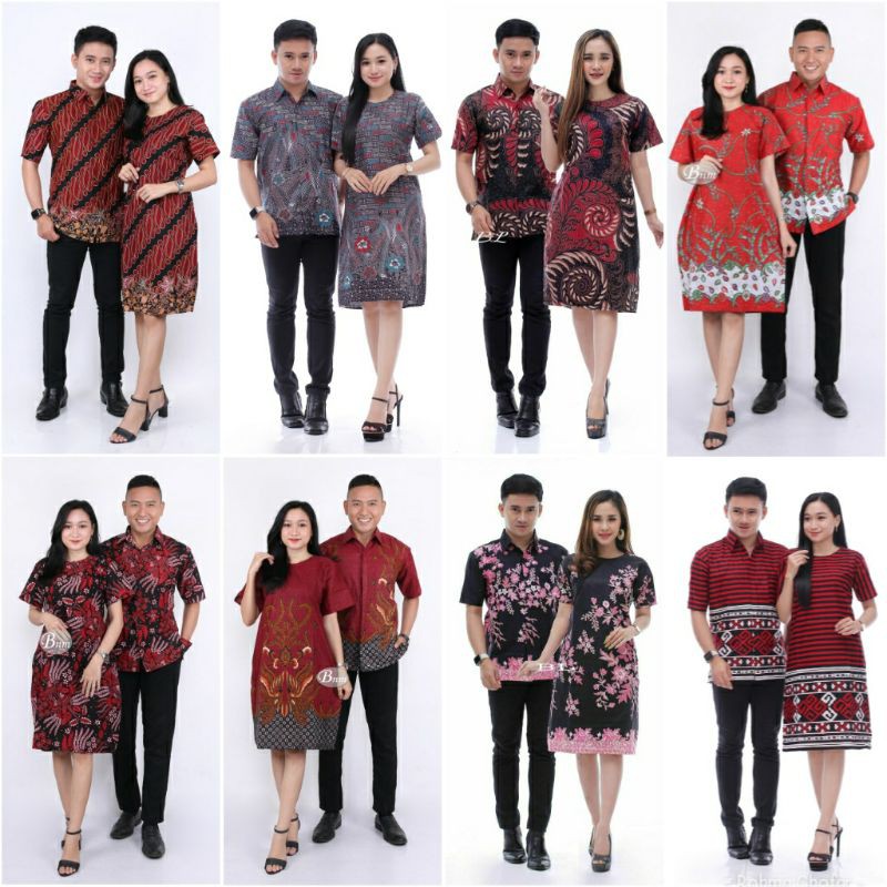 COD NEW ARRIVAL COUPLE DRESS BATIK WANITA LENGAN PENDEK