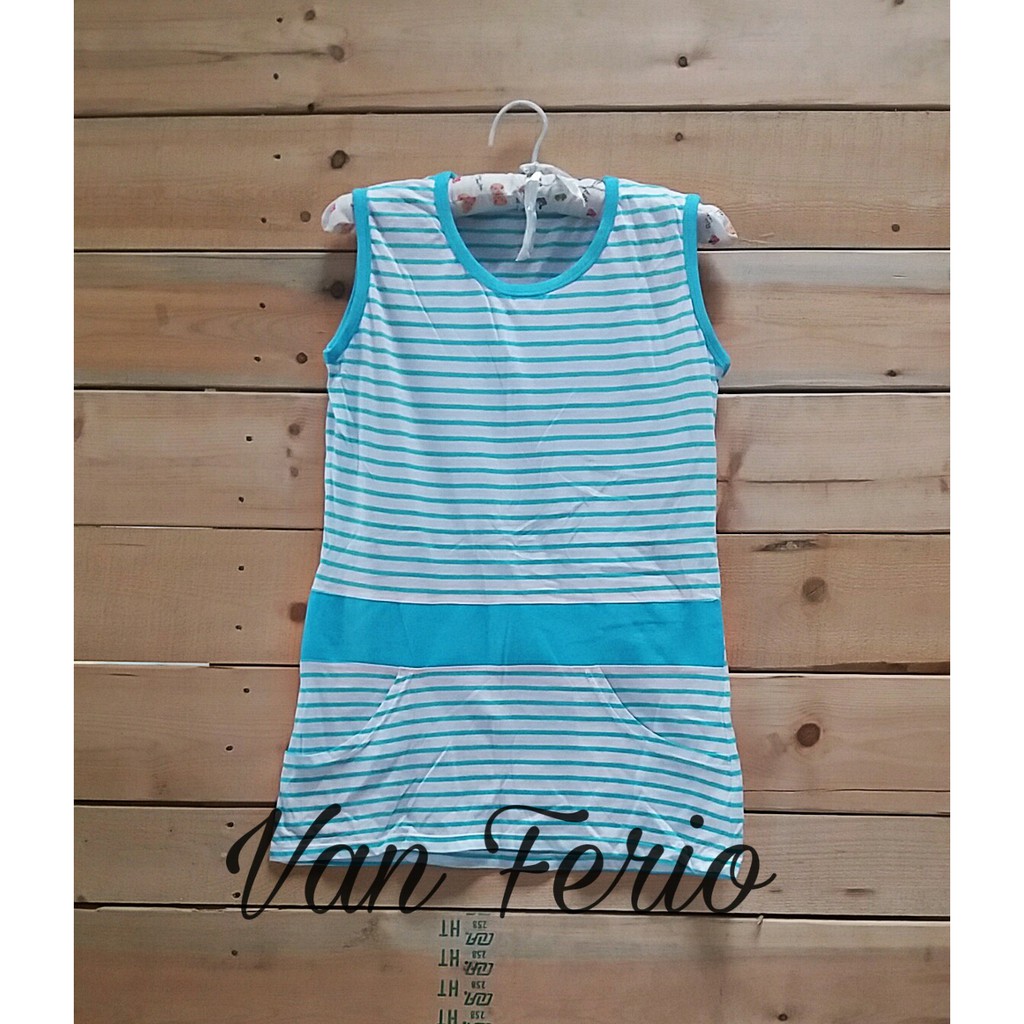 Baju Kaos Lekbong Motif Salur Atasan Wanita Anak Cewek Remaja