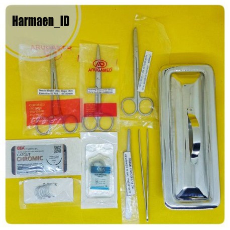SET JAHIT LUKA/ ALAT JAHIT LUKA/ HEACTING SET LENGKAP/ SET JAHIT MINOR LENGKAP