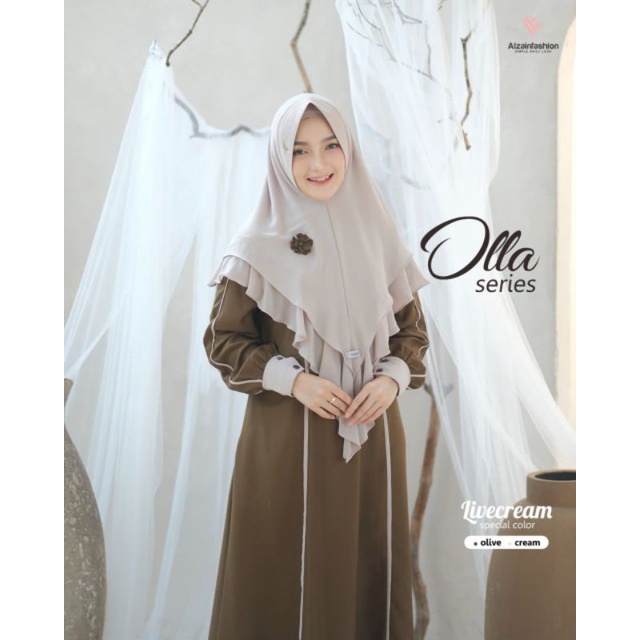 Olla Series By Alzain Fashion / Olla Set Khimar By Alzain / Olla Series Original Alzain