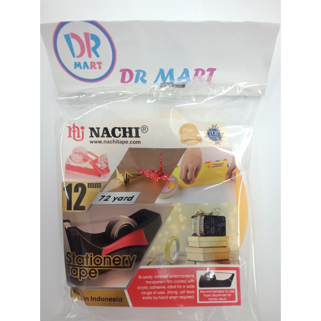 

Selotip nachi 12mm x 72 Yard