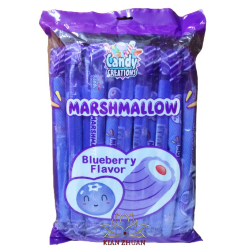 Marshmallow Aneka Rasa Apel, Anggur, Blueberry, Cokelat, Jeruk, Lemon, Strawberry