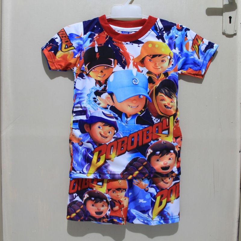 setelan anak Boboiboy full print 2-12 tahun / baju kids