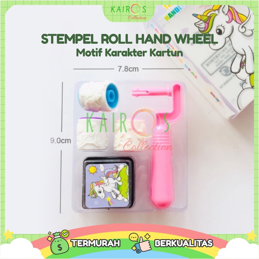 Mainan Stempel Roll Anak Aneka Karakter Lucu Stamp