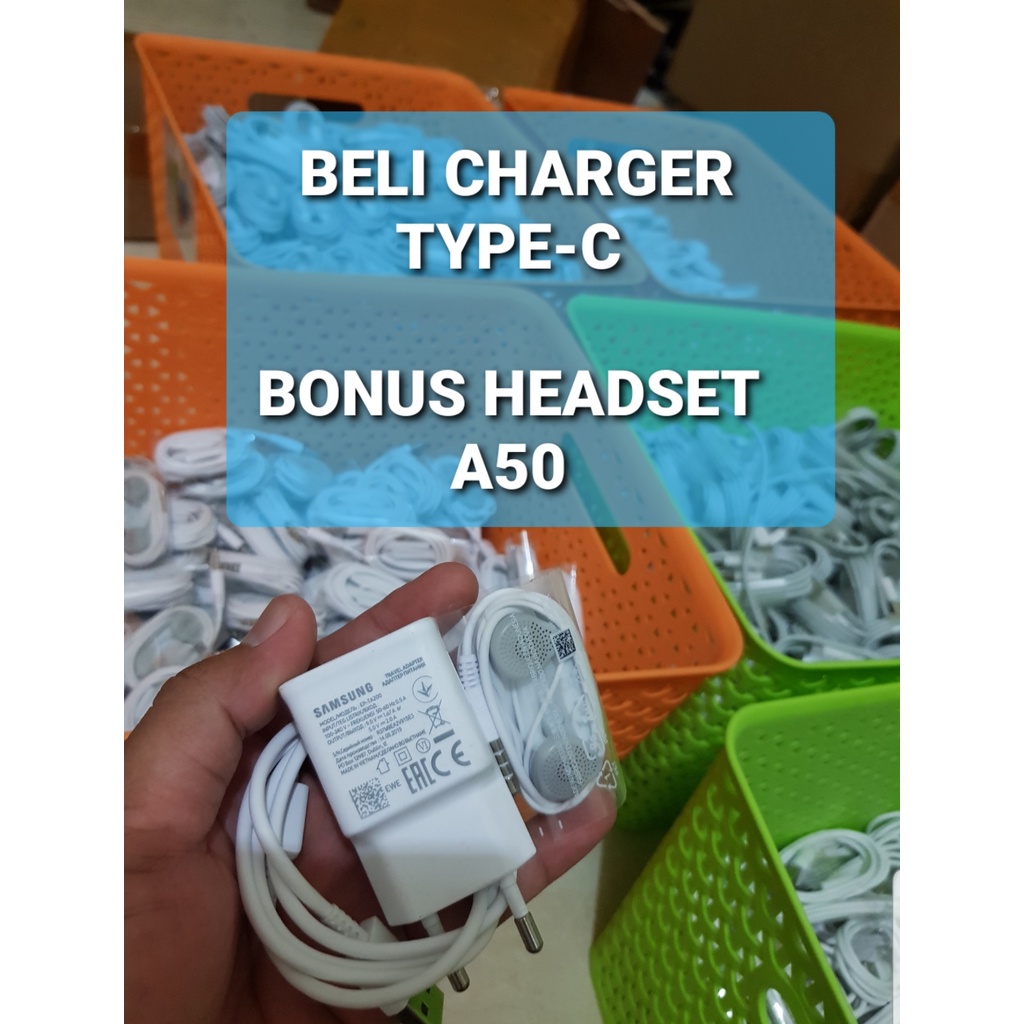 Charger samsung Type-C 15W fast charging A30s A11 A50 S10 M30 A20S ORIGINAL COPOTAN HP