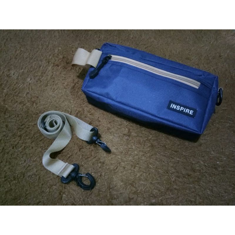 tas handbag biru navi tas selempang