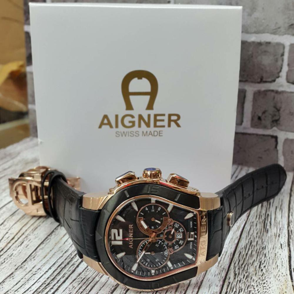 Aigner Palermo Black Rosegold KKSR #Premium