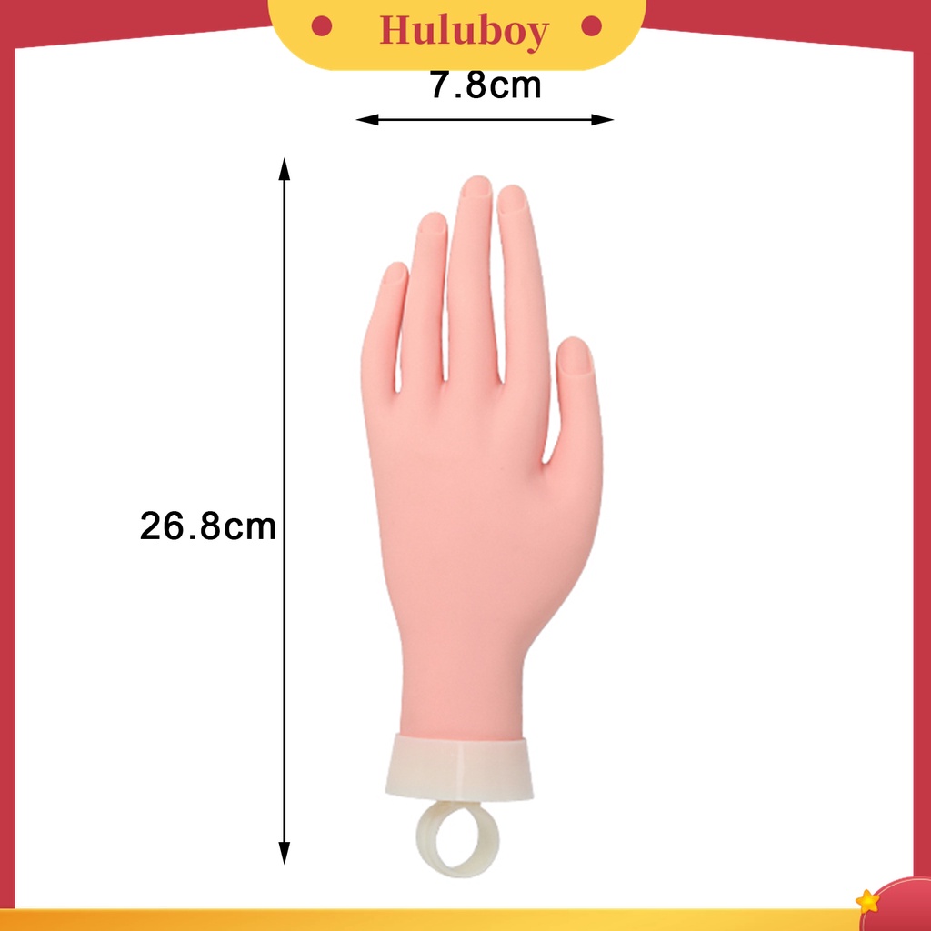 Huluboy Huluboy♡ Fl-147a Model Tangan Kiri Imitasi Bahan ABS Untuk Latihan Manicure Pemula