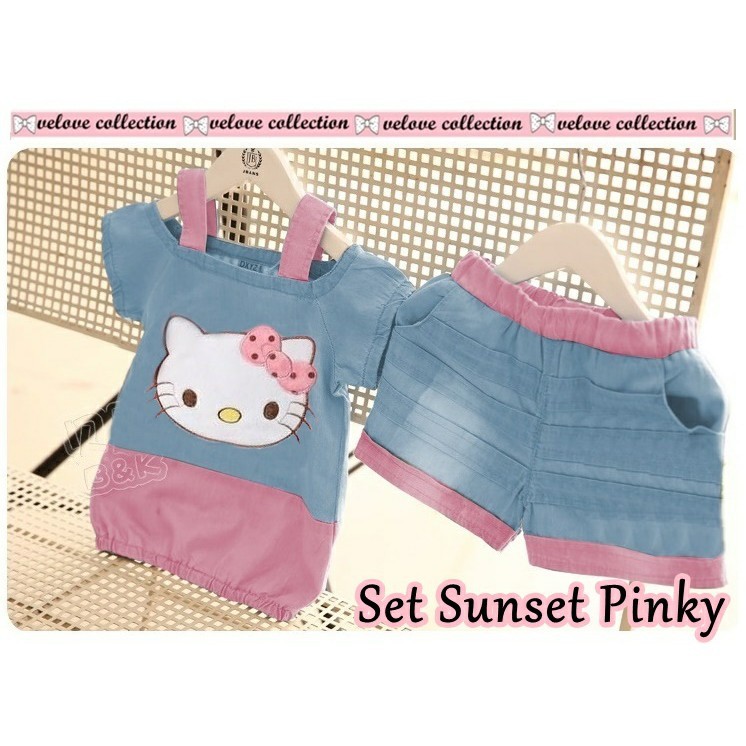 023 SET SUNSET Baju Anak  Modern Bagus  Baru Murah Grosir Tanah Abang