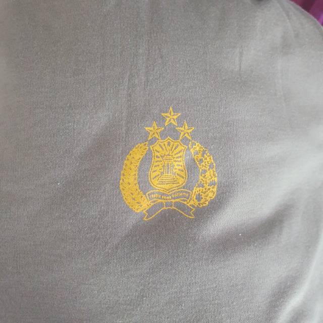 Kaos pdl polri coklat milo