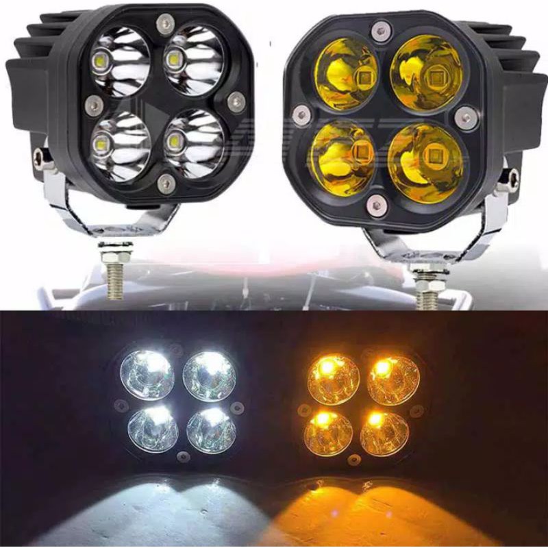 lampu LED 4 mata 40W 12 volt 24 volt lampu sorot LED 40 Watt