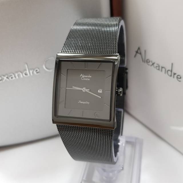 JAM TANGAN WANITA ALEXANDER CRISTIE AC 8333 CEWEK FULL BLACK