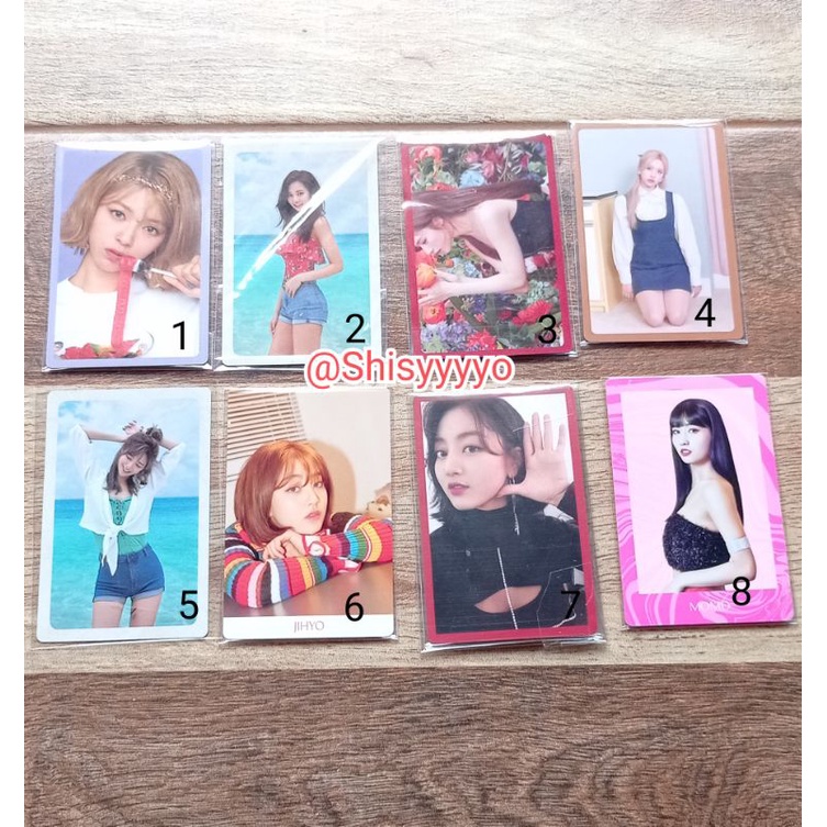 Jual Photocard Twice Pob Benefit Pc Twice Jihyo Sana Momo Jeongyeon Tzuyu Mina Era Fancy 5385