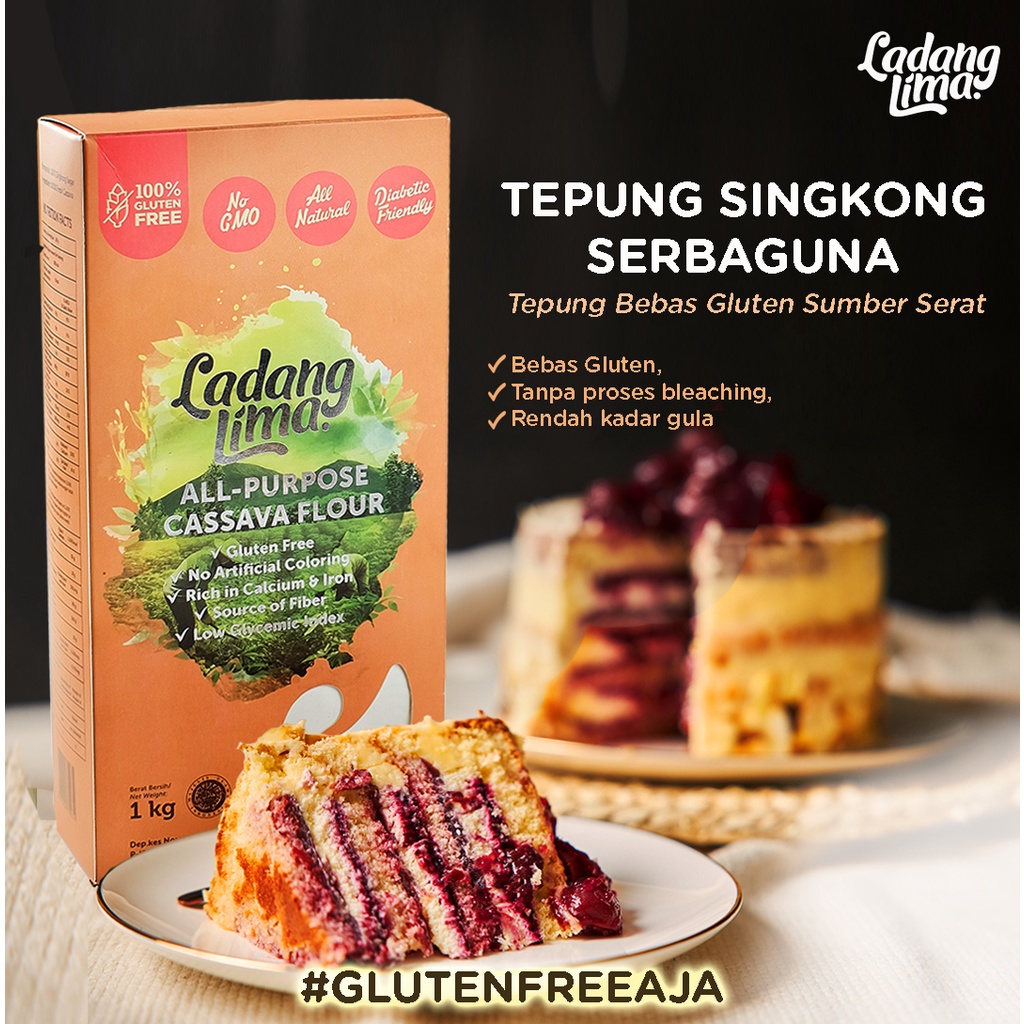 Ladang Lima Tepung Mocaf / Singkong GLUTEN FREE 1KG