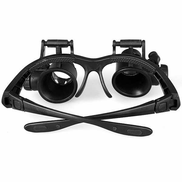 GIJ - YOOSKE Kacamata Pembesar 25x Magnifier dengan 2 LED