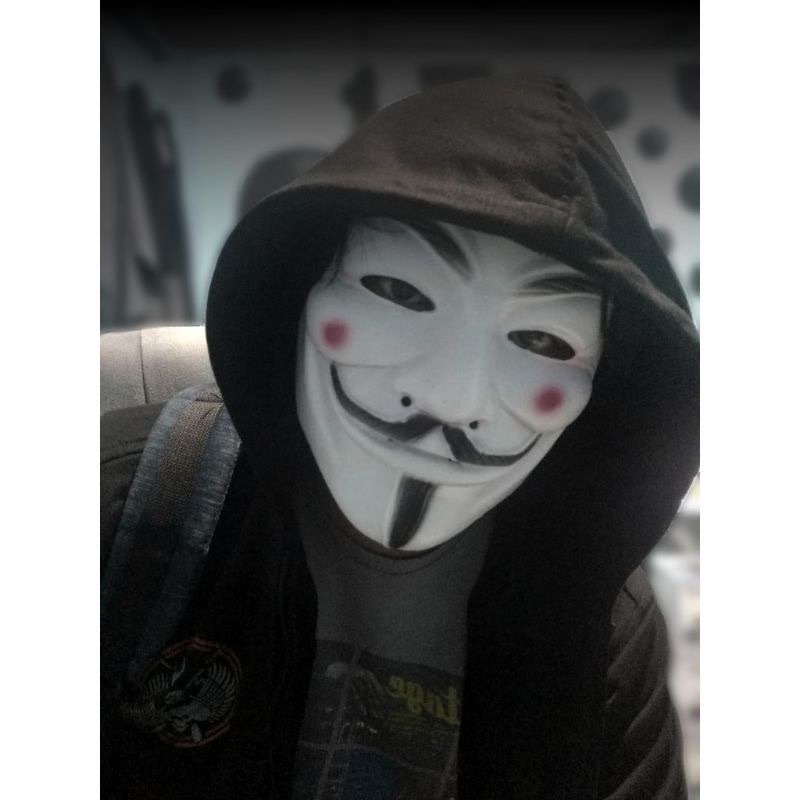 topeng anonymous / topeng pesta mask / topeng hacker kualitas kw super