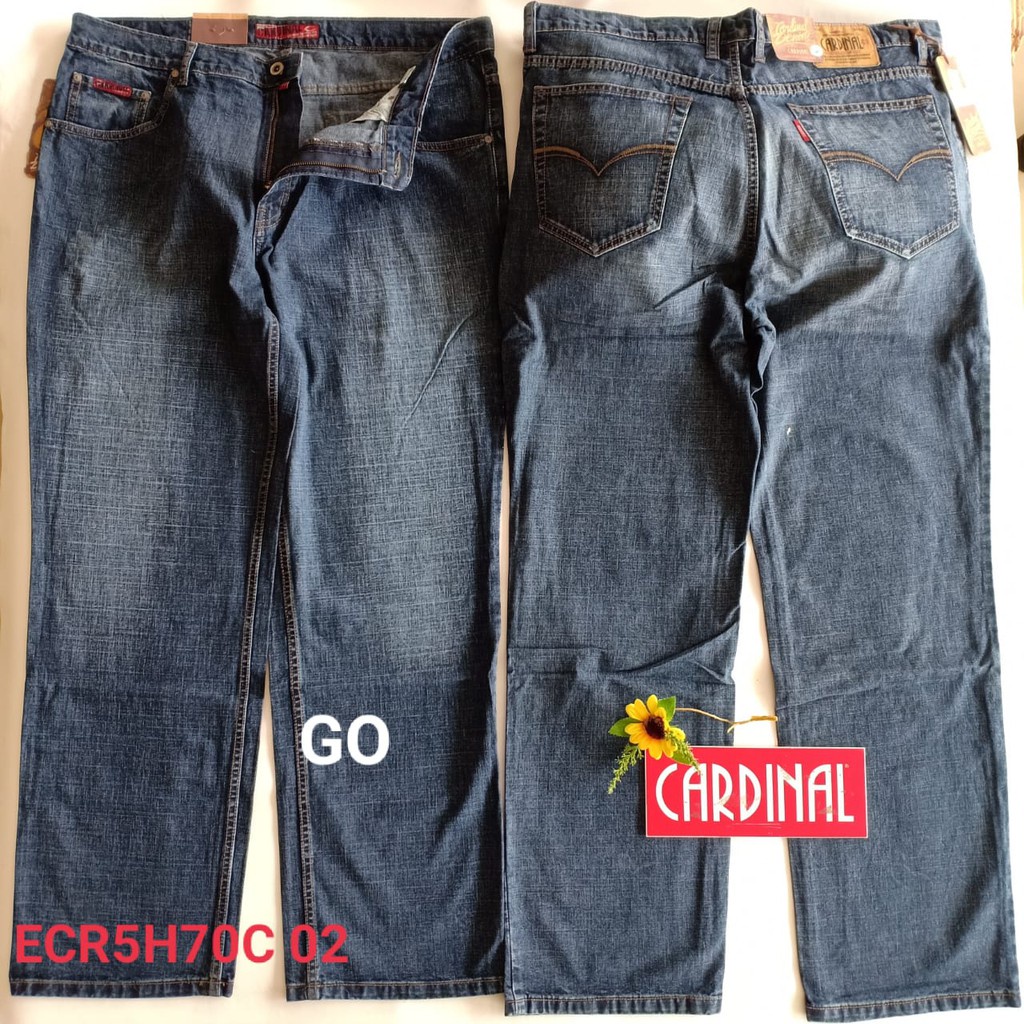 BB ECR CARDINAL CELANA PANJANG JEANS Pria Celana Regular Regular Fit Men Jeans Bermuda Casual