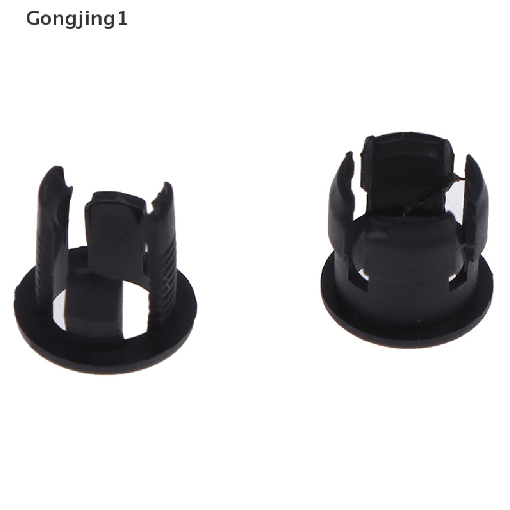 Gongjing1 50Pcs Klip Holder Lampu LED Bahan Plastik Ukuran 3mm / 5mm Warna Hitam