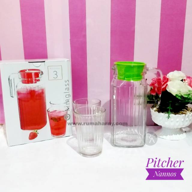 TEKO / PITCHER SET KIMGLASS NANNOS