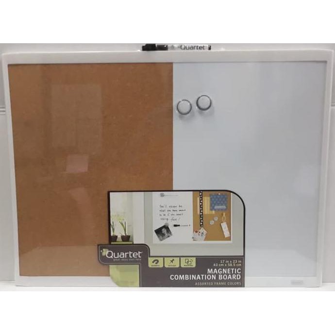 

Termurah Quartet Magnetic Combination Board 43 X 58,5 | Whiteboard & Softboard Offic